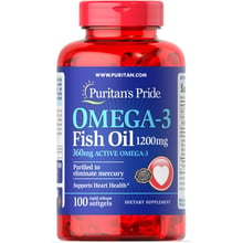 Puritan's Pride Omega-3 Fish Oil 1200 mg 100 caps