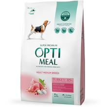 Сухой корм Optimeal Adult Medium Breed Dogs для собак средних пород с индейкой 4 кг (4820083905513): Тип Сухой корм