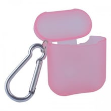 Чехол для наушников COTEetCI Case TPU with Belt Transparent/Pink (CS8113-TP) for AirPods: Тип Чехол