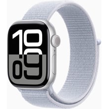 Apple Watch Series 10 42mm GPS Silver Aluminium Case with Blue Cloud Sport Loop (MWWD3) UA: Размер 42mm