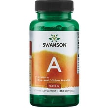 Swanson Vitamin A 10.000 IU Витамин А 250 гелевых капсул: Тип Витамин A