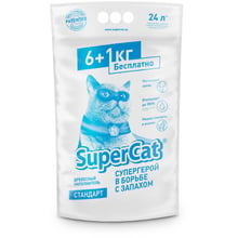 Наповнювач туалетів Super Cat для котів стандарт вбирає 7 кг (24 л): Вид деревне