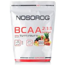 Аминокислота для спорта Nosorog Nutrition BCAA 2:1:1 400 g /72 servings/ Tutti Frutti: Тип BCAA