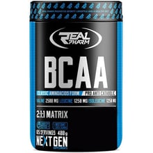 Амінокислота для спорту Real Pharm BCAA 400 g / 66 servings / Apple Rhubarb: Тип BCAA