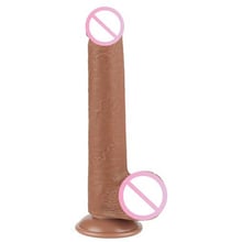 Фаллоимитатор LoveToy Sliding-Skin Dual Layer Dong 9" Brown: Назначение Вагинальные