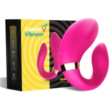 Вібромасажер для пар Boss Series з пультом дистанційного керування - Couple Vibrator Pink USB 9 Function (BS5200030): Для кого для пари