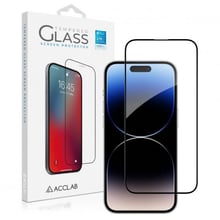 Аксесуар для iPhone ACCLAB Tempered Glass Full Glue ESD Black для iPhone 14 Pro Max: Колір чорний