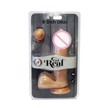 ToyJoy Get Real Dual Density Dildo8 Inch Balls реалистичный фаллоимитатор, 20.5x4.5 см: Назначение Вагинальные