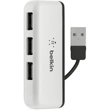 Адаптер Belkin Travel HUB USB to 4xUSB2.0 White (F4U021bt): Цвет белый