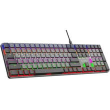 Клавіатура GamePro MK145R Red Switch Low Profile Dark Gray: Підключення проводное