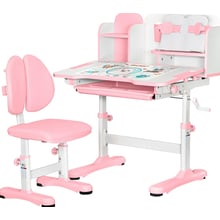 Комплект меблів (стіл + стільчик + полиця) Evo-kids BD-28 Panda Pink (BD-28 PN): Вік дитини от 4-х лет