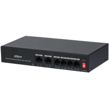 Мережевий комутатор Dahua DH-PFS3006-4ET-36: Порти только Fast Ethernet (10/100)