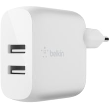 Зарядний пристрій Belkin Wall Charger Home 2xUSB 24W White (WCB002VFWH): Кабель в комплекті Відсутнє