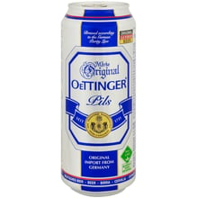 Пиво Oettinger Pils світле пастеризоване 4.7% 0.5 л ж/б (FSH_4014086020360): Об'єм, л 0.5