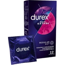 Презервативи латексні зі змазкою DUREX №12 Dual Extase: Тип З анестетиком