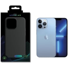 Аксесуар для iPhone Monblan Silicone Case з Animation & MagSafe Midnight for iPhone 13 Pro: Колір черный