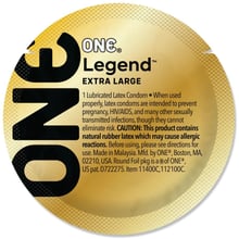 Презерватив ONE Legend Extra Large, 1 шт: Тип Увеличенного размера