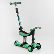 Самокат-беговел Best Scooter 3 в 1 зеленый (BS-78812): Количество колес 3