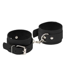 Наручники Leather Standart Hand Cuffs, Black: Виробник sLash