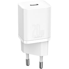 Зарядний пристрій Baseus USB-C Wall Charger Super Si 20W White (CCSUP-B02): Особливості USB-C