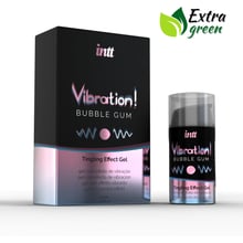 Рідкий вібратор Intt Vibration Bubble Gum EXTRA GREEN (15 мл): Виробник Intt