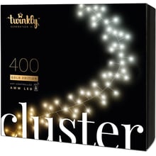 Smart LED Гирлянда Twinkly Cluster AWW, 400, Gen II, IP44 кабель черный: Тип Линейная