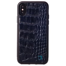 Чохол для iPhone Gmakin Leather Case Dark Blue (GLI09) for iPhone X/iPhone Xs: Колір синій