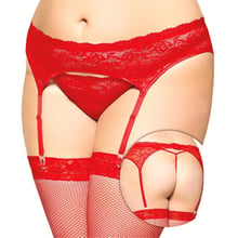 Пояс для чулок SoftLine Garterbelt 3305, Plus Size, XL (red): Для кого Для женщин