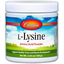 Carlson Labs L-Lysine Amino Acid Powder 3.53 oz (100 g) L-лізин, амінокислота в формі порошку: Тип лізин