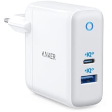 Зарядний пристрій ANKER USB Wall Charger PowerPort+ Atom III 60W PD Power IQ 3.0 White (A2322321/A2322G21): Особливості Power Delivery (PD), Швидка зарядка, USB-C