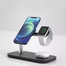 Зарядное устройство Proove Wireless Charger Magnetic Field 15W Black for iPhone 16 I 15 I 14 I 13 I 12 series, Apple Watch and Apple AirPods: Особенности Для Apple Watch, MagSafe