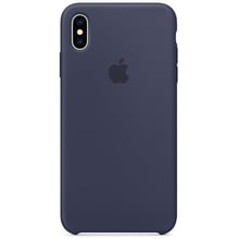 Аксесуар для iPhone Apple Silicone Case Midnight Blue (MRWG2) for iPhone Xs Max: Колір синій