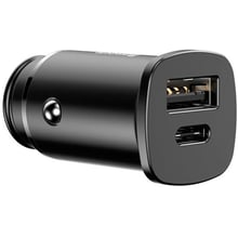 Зарядний пристрій Baseus Car Charger USB+USB-C Square Metal 30W Black (CCALL-AS01): Особливості USB-C, Быстрая зарядка