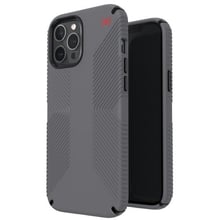 Аксесуар для iPhone Speck Presidio2 Grip Case Graphite Grey / Graphite Grey / Bold Red (138500-9309) for iPhone 12 Pro Max: Колір сірий