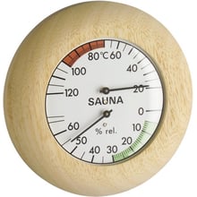 Термогігрометр для сауни TFA дерево d=135 мм