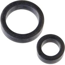 Набір ерекційних кілець Doc Johnson Platinum Silicone - The C-Rings - Charcoal: Виробник Doc Johnson