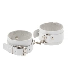 Наручники Leather Standart Hand Cuffs, White: Виробник sLash