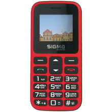 Мобільний телефон Sigma mobile Comfort 50 HIT 2020 Red (UA UCRF): Дисплей 1.77 TFT (120x160)