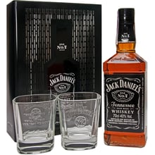 Віскі Jack Daniel's, metal box with 2 glasses, 0.7л (CCL972744): Об'єм, л 0.7