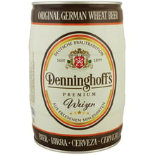 Пиво Denninghoff's Weizen світле нефільтроване 5.3 % 5 л (FSH_4260423410176): Об'єм, л 5