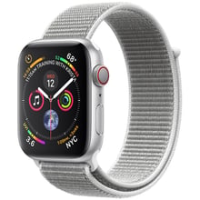 Apple Watch Series 4 44mm GPS+LTE Silver Aluminum Case with Seashell Sport Loop (MTUV2): Цвет серебристый (Silver)