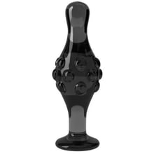 Скляний фалоімітатор Love Toy Glass Romance Dildo 4.5" Black: Призначення Анальные