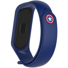 Ремінець ArmorStandart Superhero Captain America Blue для Xiaomi Mi Smart Band 5/6/7: Тип ремінець