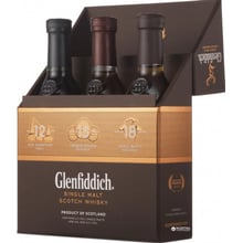 Виски Glenfiddich Mix Pack 3 бутылки по 0.05 л – 12 yo. 15 yo. 18 yo 40% (DDSAT4P115): Объем, л 0.15