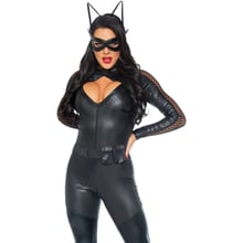 Эротический костюм кошечки Leg Avenue Wicked Kitty L: Для кого Для женщин