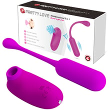 Комплект з віброяйця та вакуумного стимулятора Pretty Love CURUPIRA Multifunctional 2 in 1, BI-014872W: Для кого Для жінок