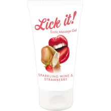 Массажный лубрикант Lick it Erotic Massage Gel Sparkling Wine & Strawberry, 50 мл: Для кого Унисекс