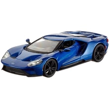 Автомодель - Ford Gt (блакитний металік, сріблястий металік, 1:32): Виробник Bburago