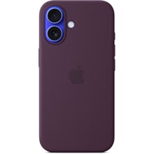 Чохол для iPhone Apple iPhone 16 Silicone Case with MagSafe - Plum (MYY43ZM/A): Колір бордовий