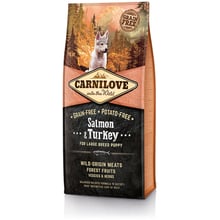 Сухой корм для щенков крупных пород Carnilove Salmon & Turkey Large Breed Puppy 12 кг (8595602508846): Тип Сухой корм